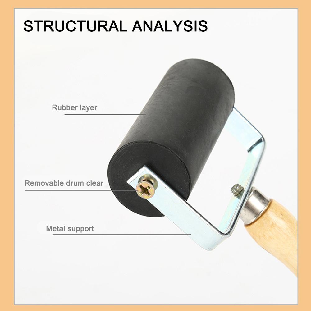 Ink Roller Tool Ink Painting Printmaking Roller Art Stamping Tool Roller Brayer Paint Roller Rubber Roller Brayer C