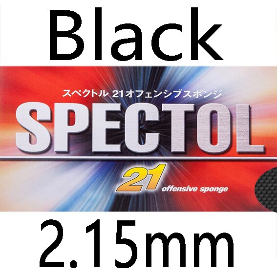 TSP Original SPECTOL 21 Offensive Sponge Table Tennis Rubber Pips-out Ping Pong Sponge Tenis De Mesa: Black 2.15mm