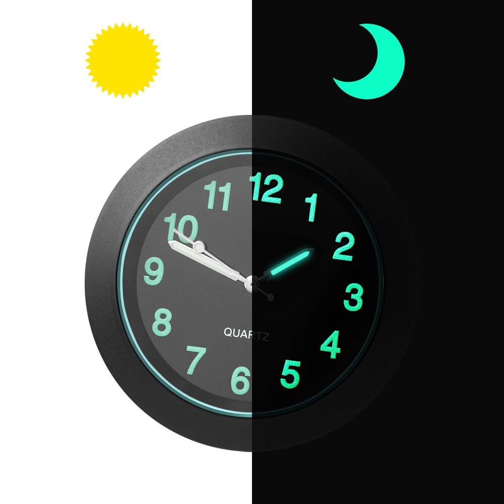 Luminous Auto Gauge Clock Mini Car Quartz Clock for Volkswagen golf 4 5 6 7 POLO Tiguan PASSAT TOURAN Scirocco BEETLE