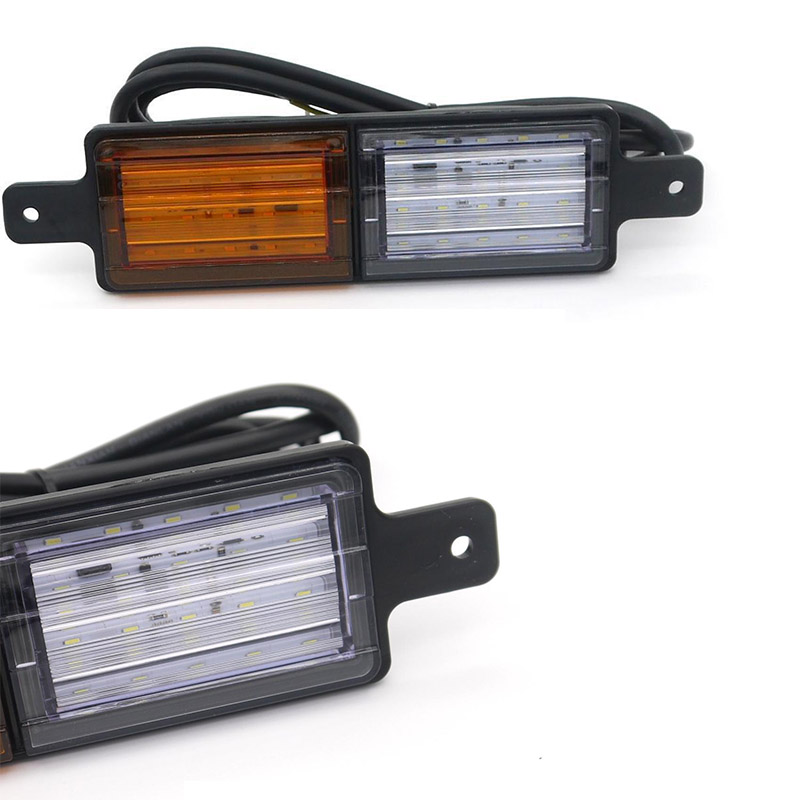 Indicador de posición delantera para coche, luz led de 30 LEDs, indicador lateral de camión, lámpara de color blanco ámbar, resistente al agua, 12/24V, para SUZUKI, 2 uds.