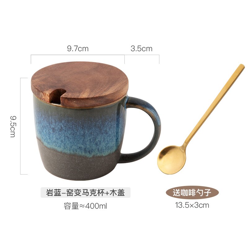 Tasse à café rétro créative, en céramique, Simple, pour le petit déjeuner, pour le lait, l'avoine, l'eau, le thé, G070: 10