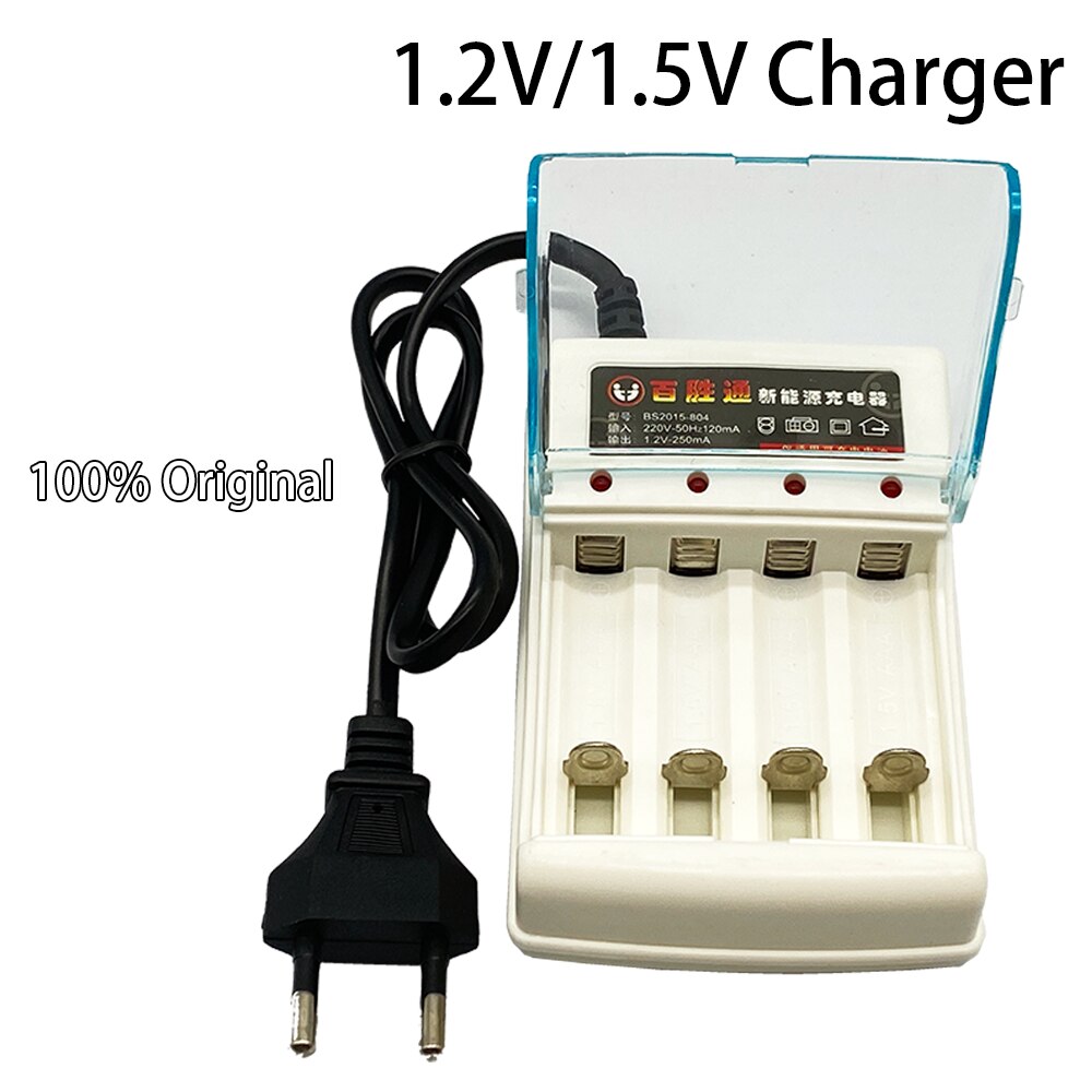 Batterie Rechargeable 100% originale, 1.5 V AA3.8Ah + AAA3.0Ah, NI-MH 1.5 V, pour horloges, souris, ordinateurs, jouets,: green