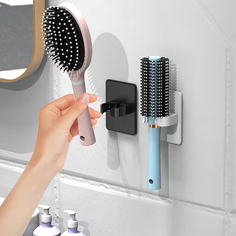 Comb Holder Bathroom Wall Hanging Comb Storage Rack Hair Clip Organizer Air Cushion Comb Holder Plastic Comb Rack