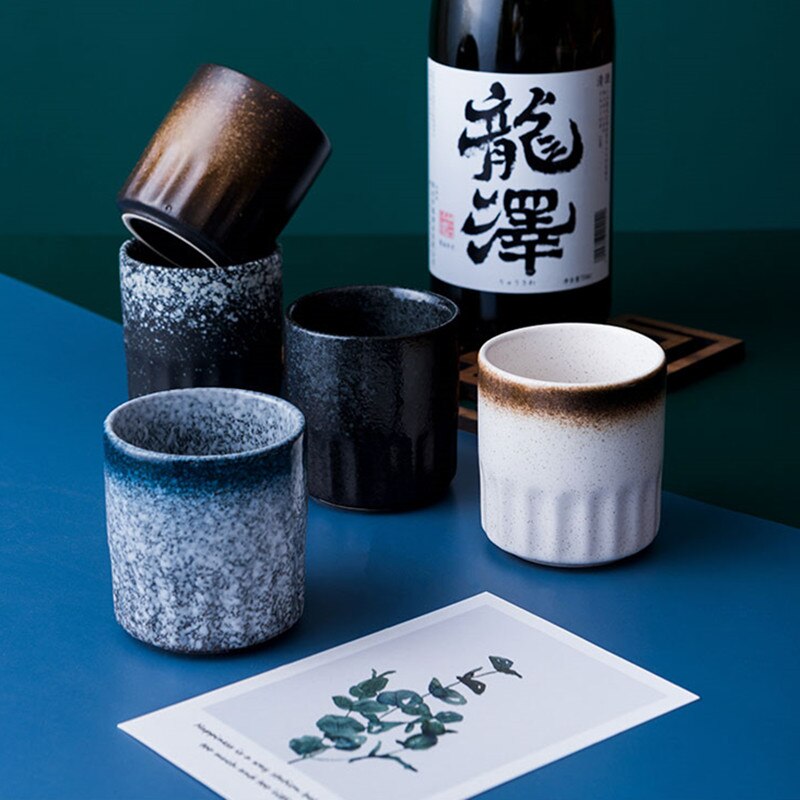 Vintage Water Cups Retro Tea Bowl Ceramic Tea Cup Pottery Container Teaware Drinkware Crafts