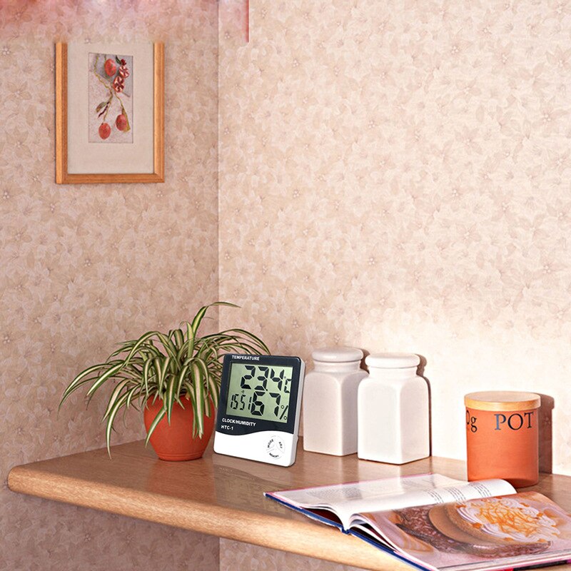 Digital Clock Temperature Humidity Display Multi-function Table Desktop Clock Reloj Digital Thermometer Hygrometer Clock