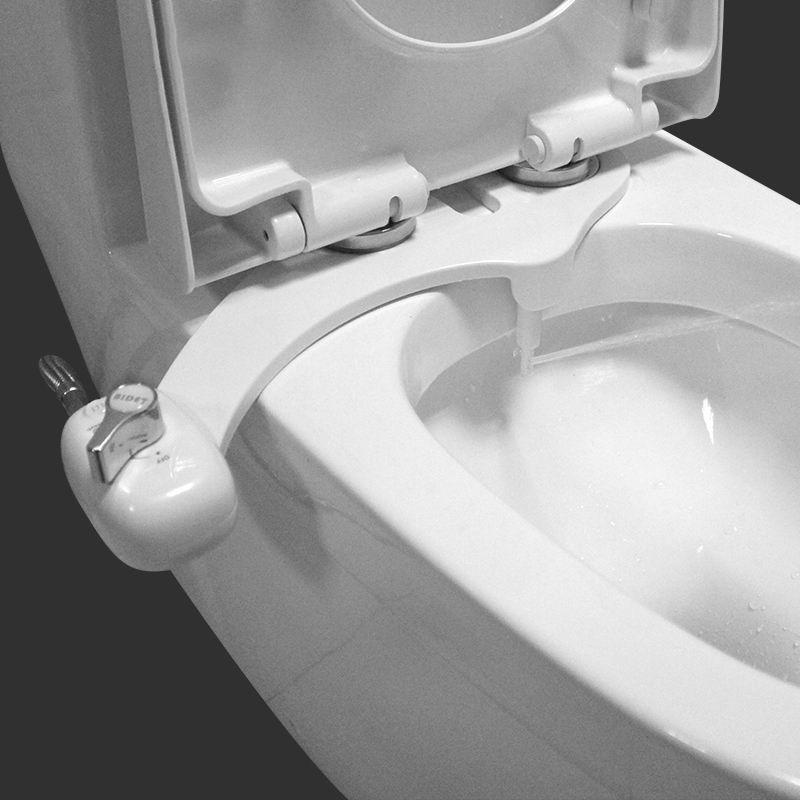 Bidet Ultra-Thin Non-Electric Mechanical Toilet Seat Bidet Self-Cleaning Nozzle Adjustable Water Sprayer Muslim Shower Ass Clean
