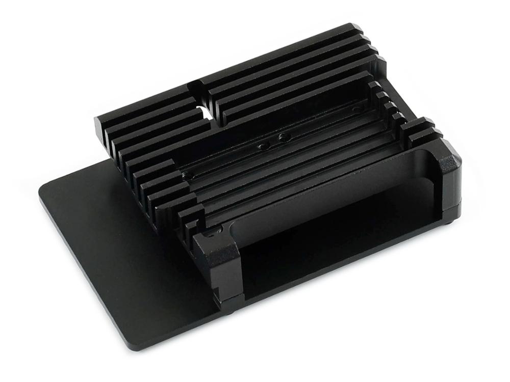 Aluminium Alloy Case for Raspberry Pi 4 Model B, Black Armour, Dual Cooling Fans,dust resistance, excellent heat spreading