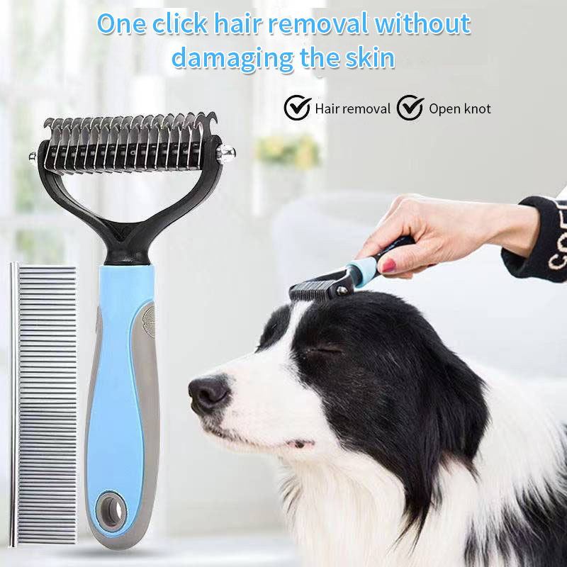 Professionele Pet Dehedding Borstel Hond Haar Verwijderaar Huisdier Bontknoop Cutter Puppy Kattenkam Borstels Honden Trim Shedding Benodigdheden