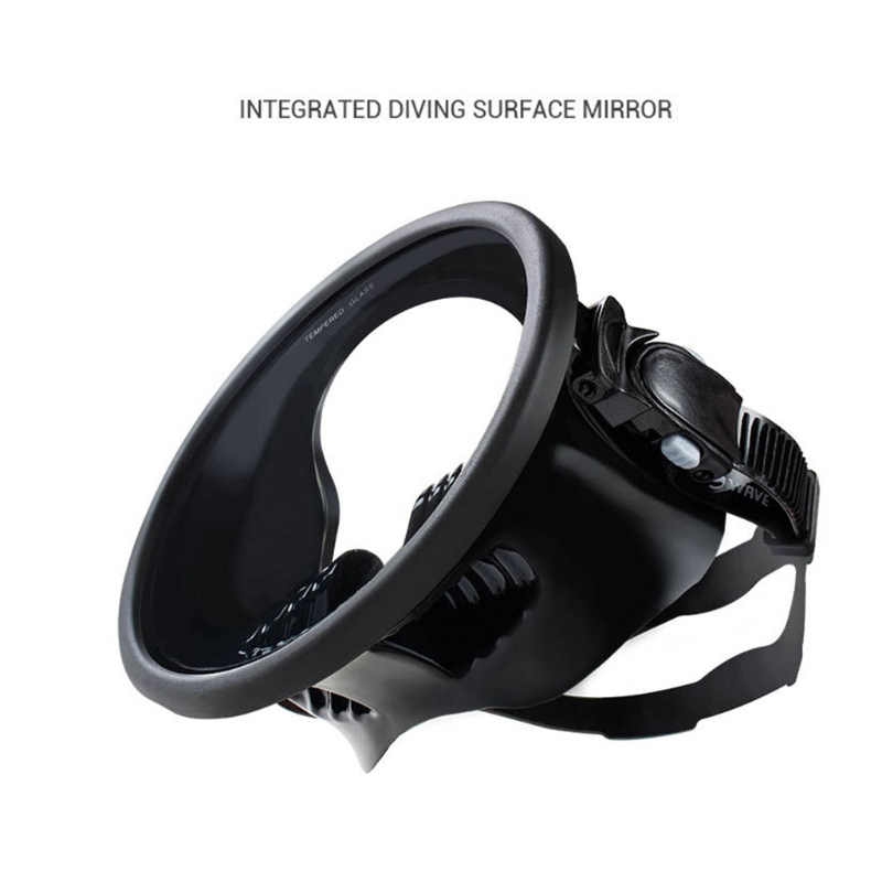 Silicone Dive Mask Panoramic Wide View Diving Goggles Oval Dive Mask Silicone Fog Free Glass Lens Water Sports Accessory