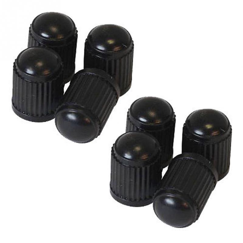 20pcs Car Tyre Valve Dust Caps Dome Shape Dust Valve Black Bike Tyre Plastic Caps #0905