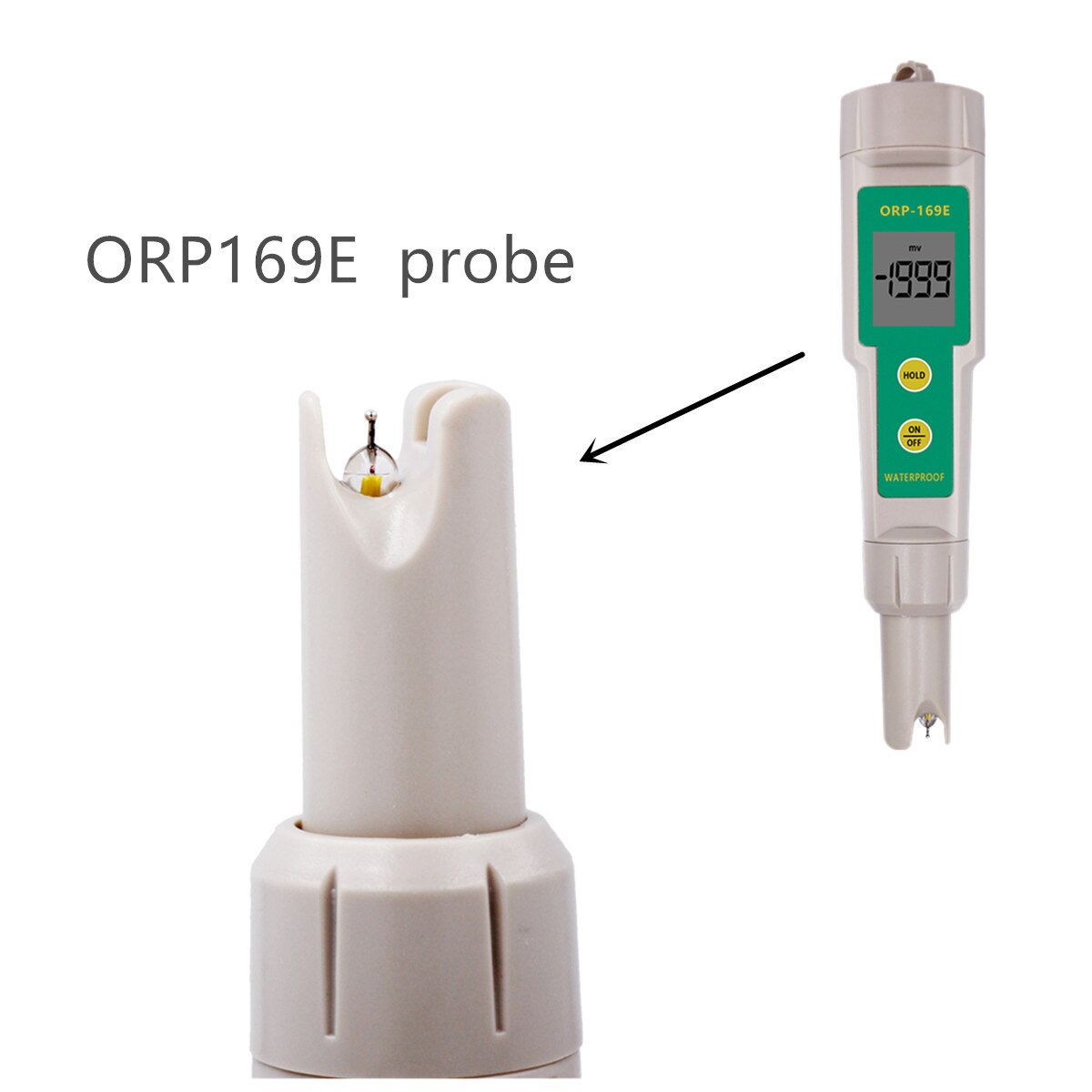 Replacement Glass probe Electrode for digital 7 IN 1/5 IN 1/3 IN 1 tds ec ph ORP temp tester 40% OFF: ORP169E probe
