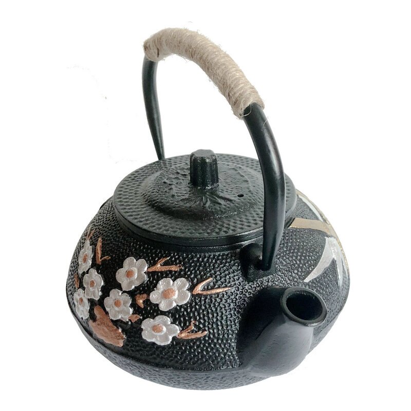 Japanische Gusseisen Teekanne Wasserkocher Pflaume Blüte Teekannen 300 ml/600 ml/800 ml
