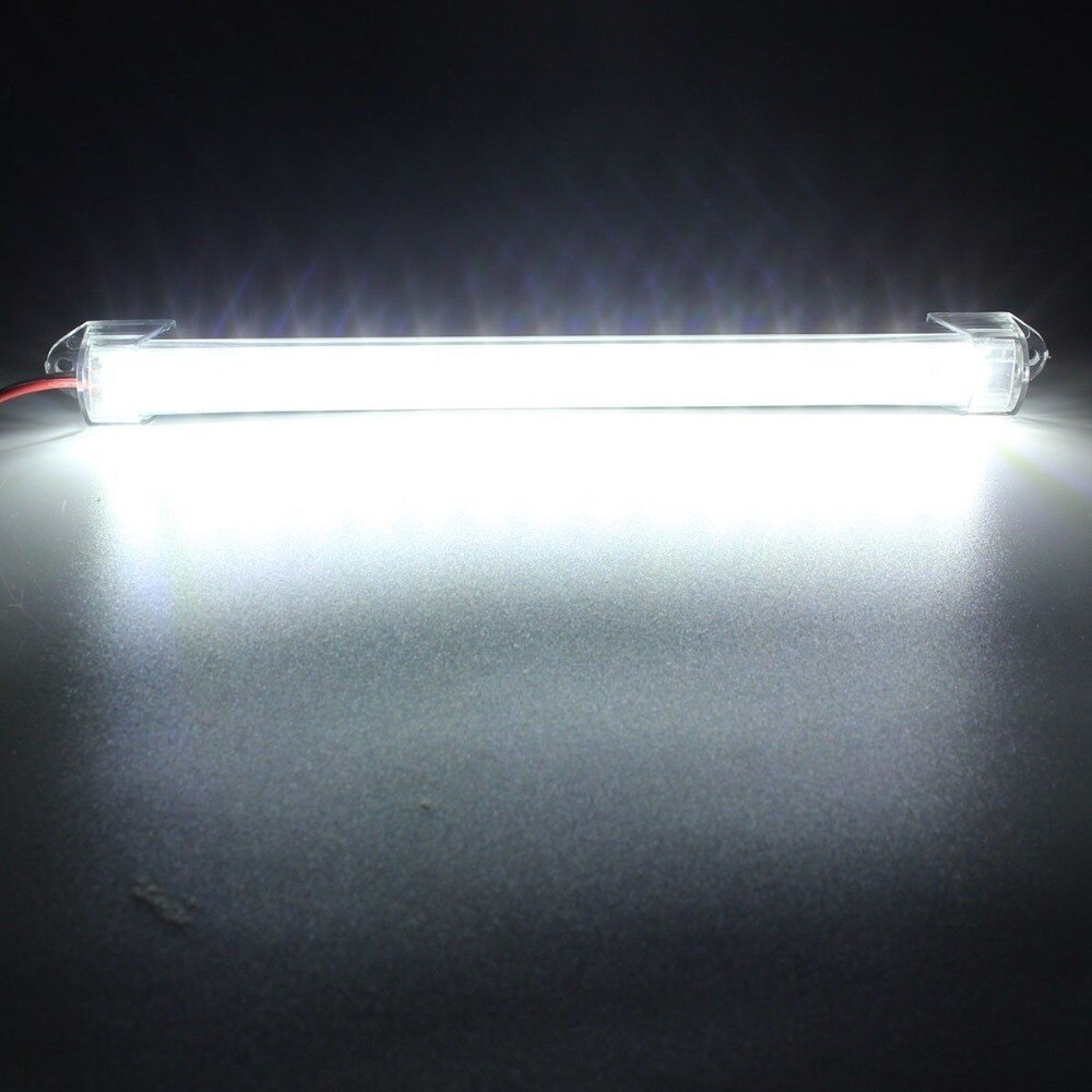 2X15 Led Auto Interieur Wit Strip Verlichting Bar Lamp Auto Caravan Boot Thuis 12V