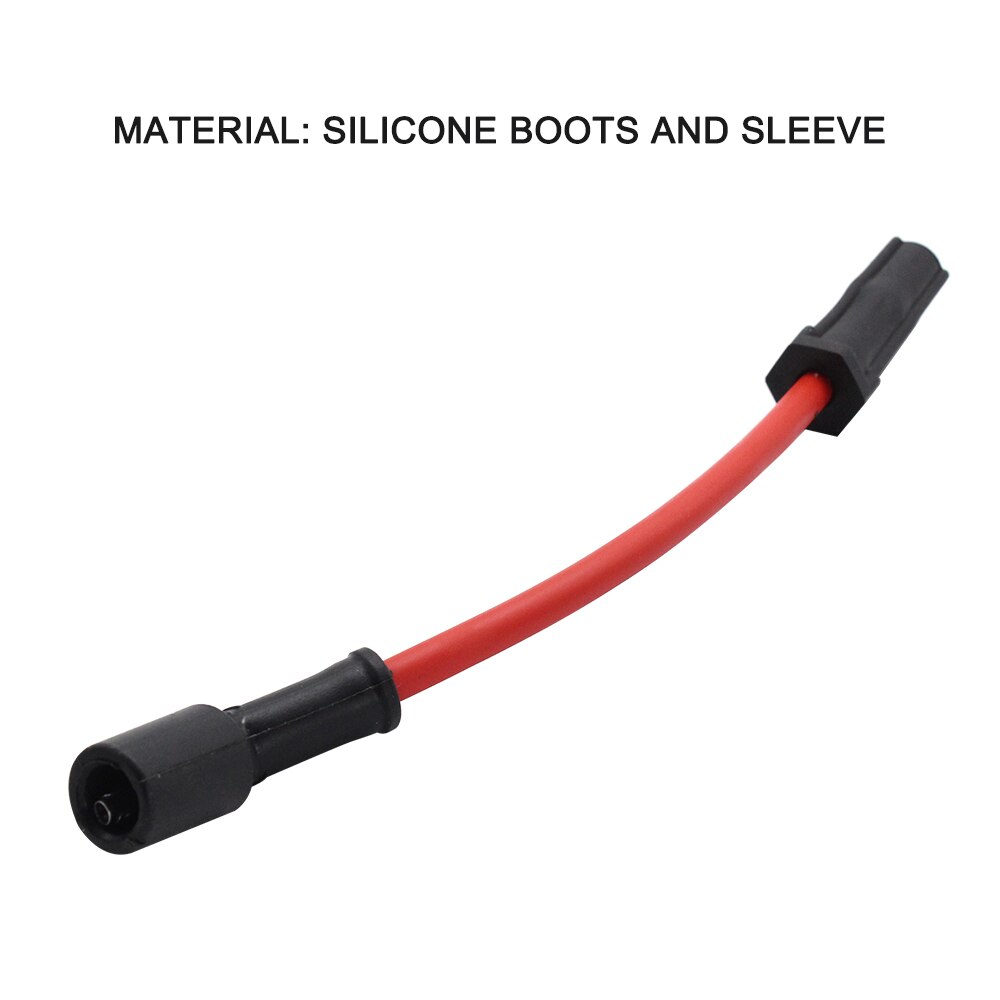 Cables de bujía de alto rendimiento (extremo recto) para Chevrolet GM, 10mm, compatibles con LSx LS1 LS2 LS3 LS6 LS7 SI-AT38005