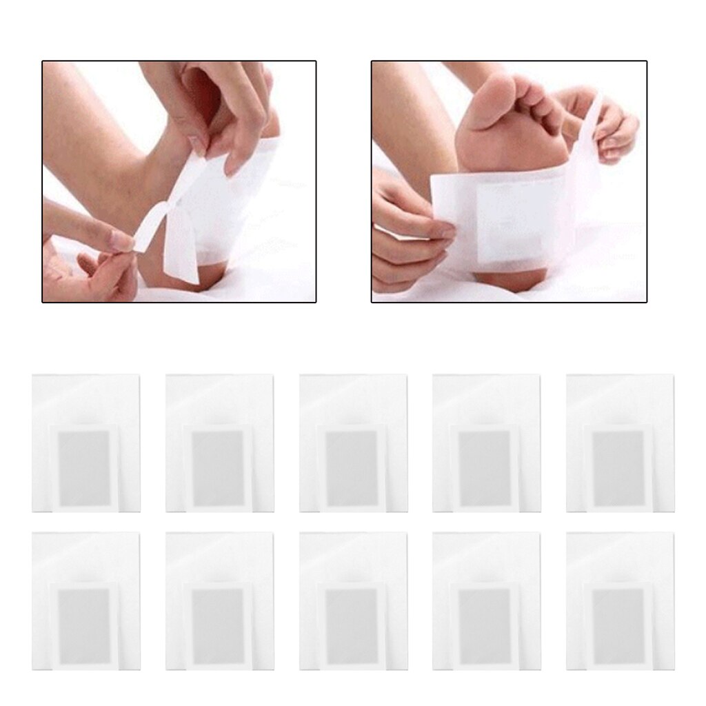 10 Stukken Voet Pads Voeten Patch Zelfklevende Vel Stress En, 100% Natuurlijke Ingrediënten, Te Gebruiken