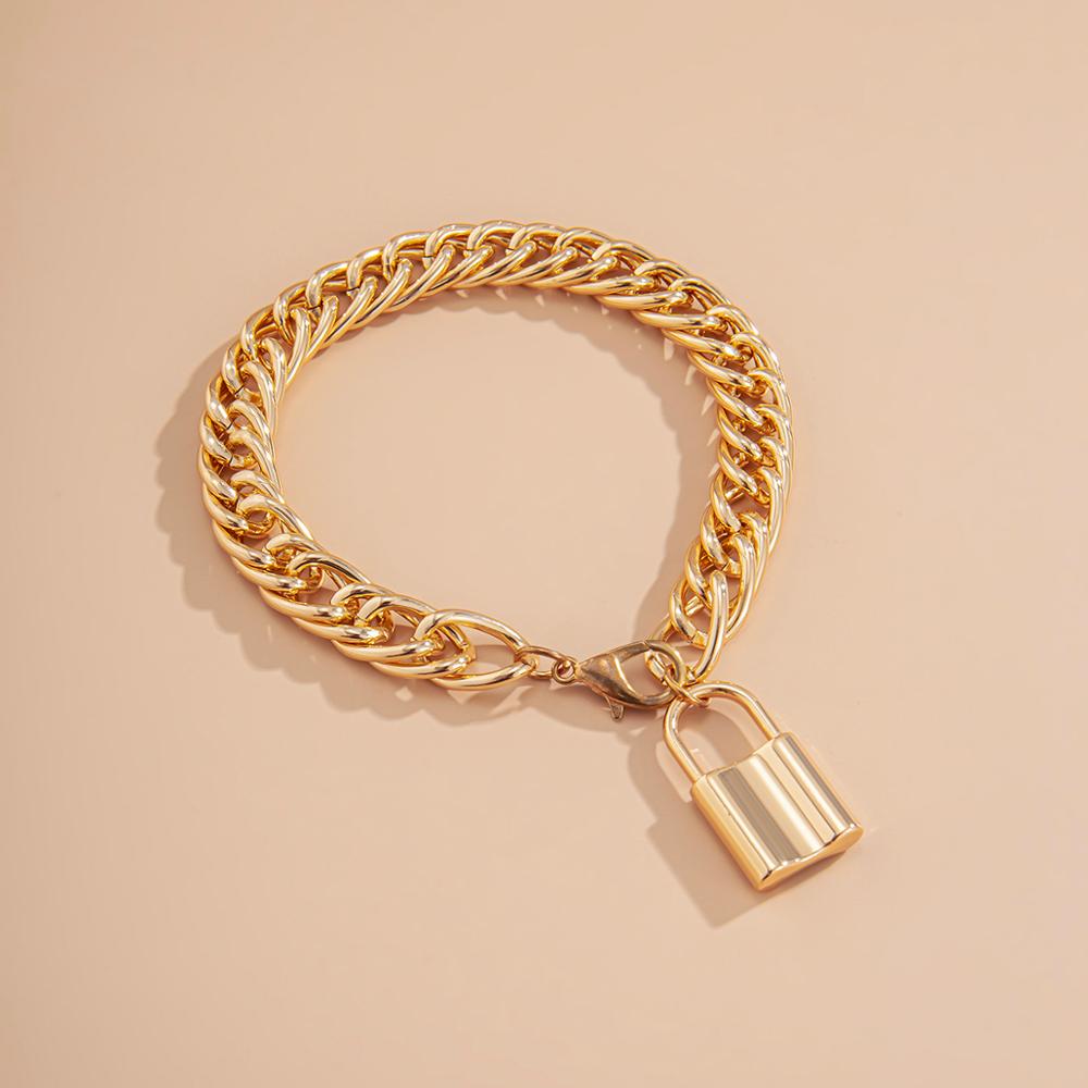 Ankle Bracelet for Women Lock Pendant Anklet Gold Color Metal Leg Bracelet Boho Foot Jewelry Chains Women Accesorios Mujer