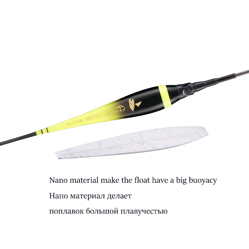 Composite Nano Fishing Floats Shallow Water Buoy Fresh Water Fishing Bobber Color Gradual Change Boya Fishing Tackle Accessories