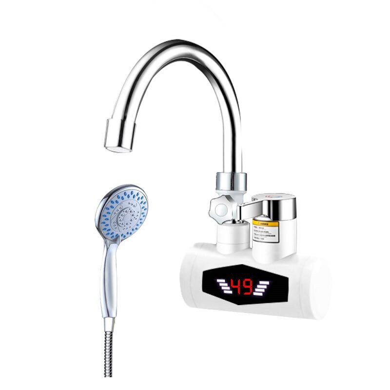RX-015-1X,Inetant Electric Heating Water Faucet,Digital Display Instant Water Tap,Fast electric heating water bath shower