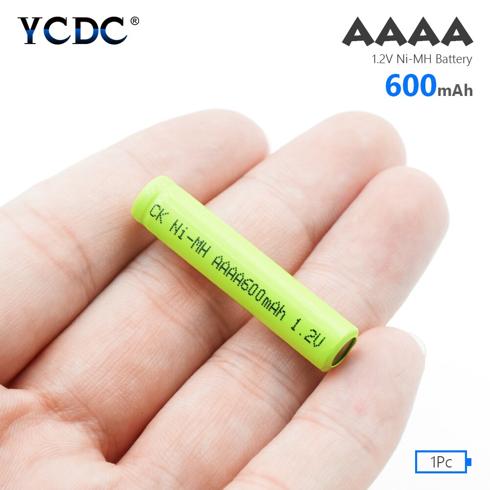 1/2/4 Pcs 1.2 V Rechargeable AAAA 600mAh AM6 LR61 Ni-MH Nimh Batteries For Surface Pen Alarm Clock LED Flashlight Torch Mini Fan: 1 pc