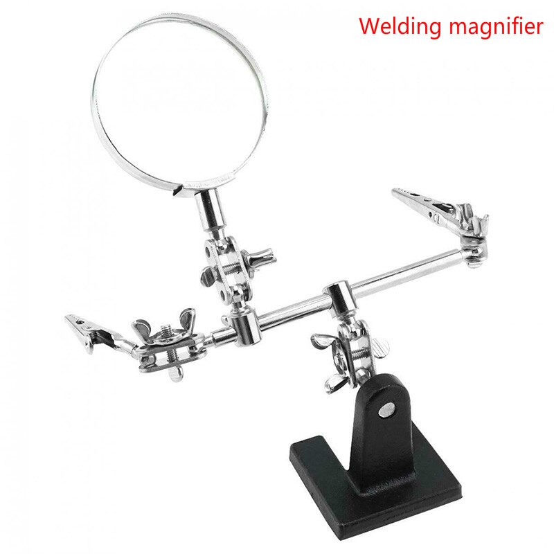 1 set of welding desktop magnifying glass mobile phone repair platform bracket welding repair tool 360 degree rotation