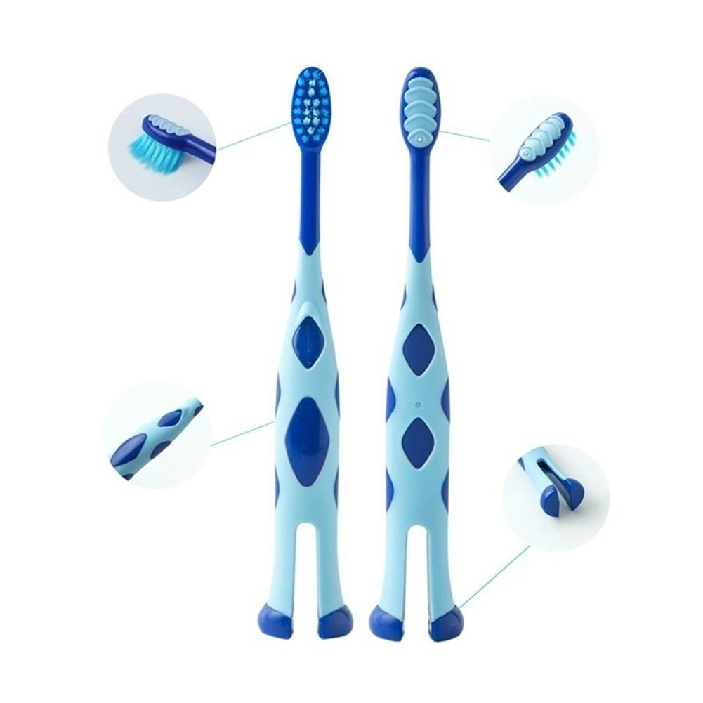 Verkoop! Leuke Giraf Kinderen Training Tandenborstels Zachte Stand Borstel Dental Oral Care