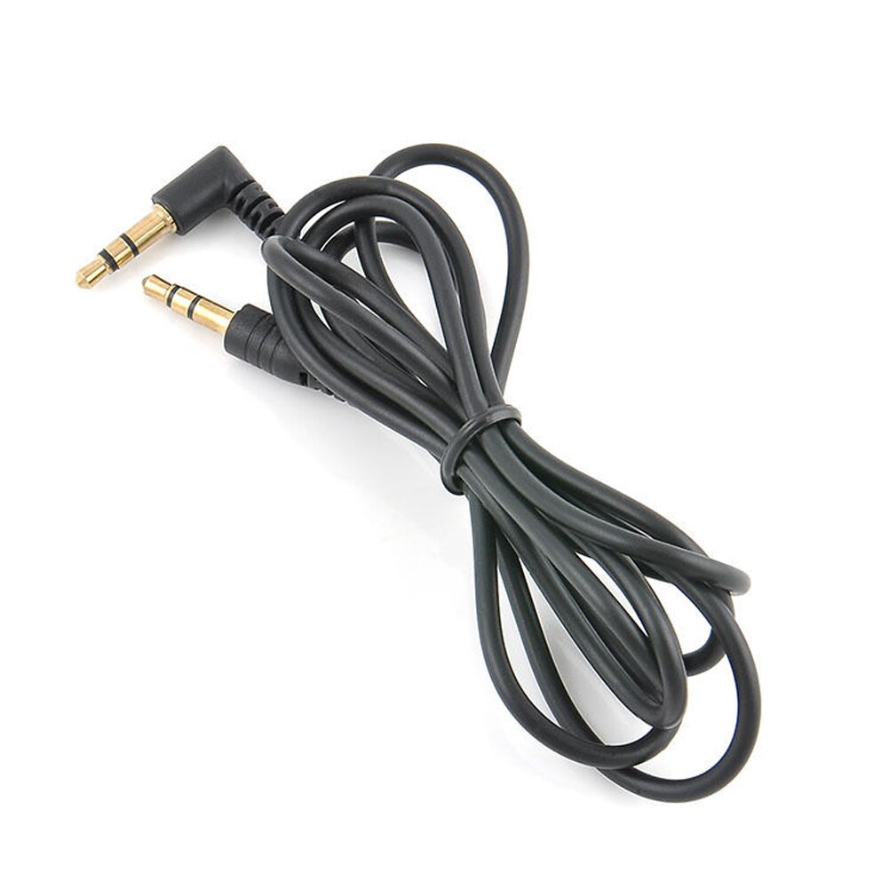 1M Gold Getipt Auto Stereo Male Naar Male 3.5Mm Jack Audio Aux Kabel Voor Iphone MP3