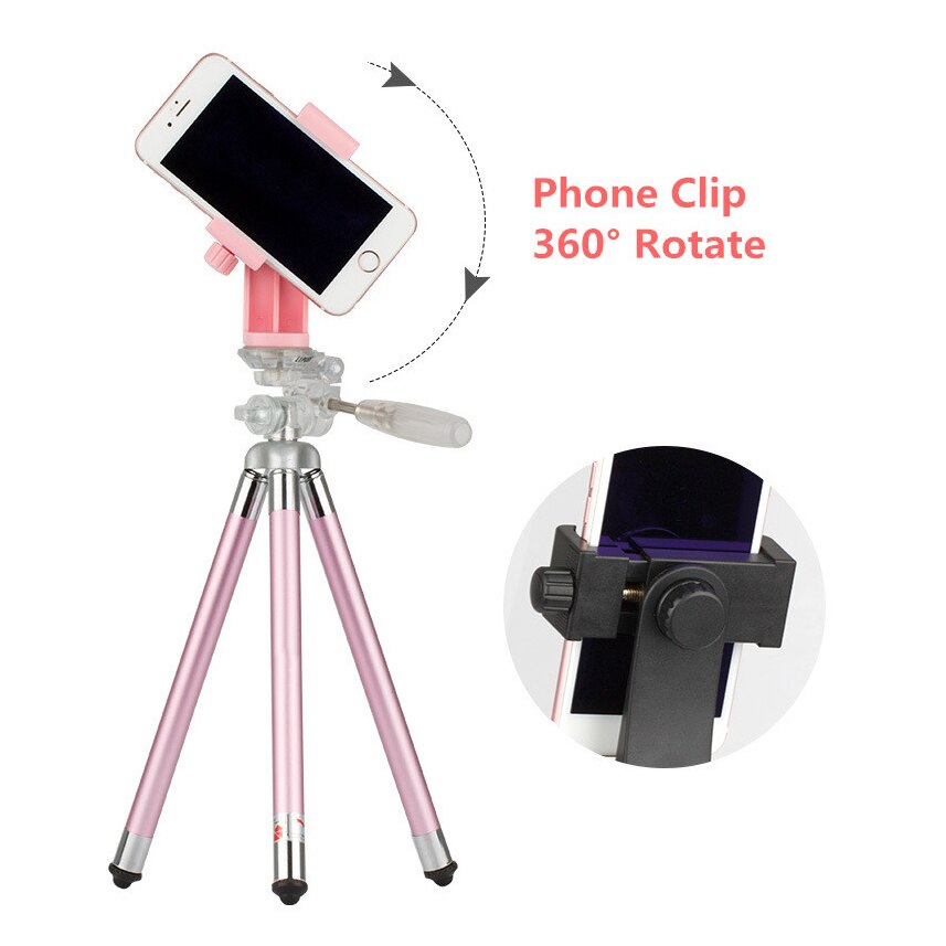 Smartphone Holder Tripod 360 ° Rotate Phone Clip Vertical Horizontal Shooting Tripod Stand For iPhone Samsung Huawei Xiaomi