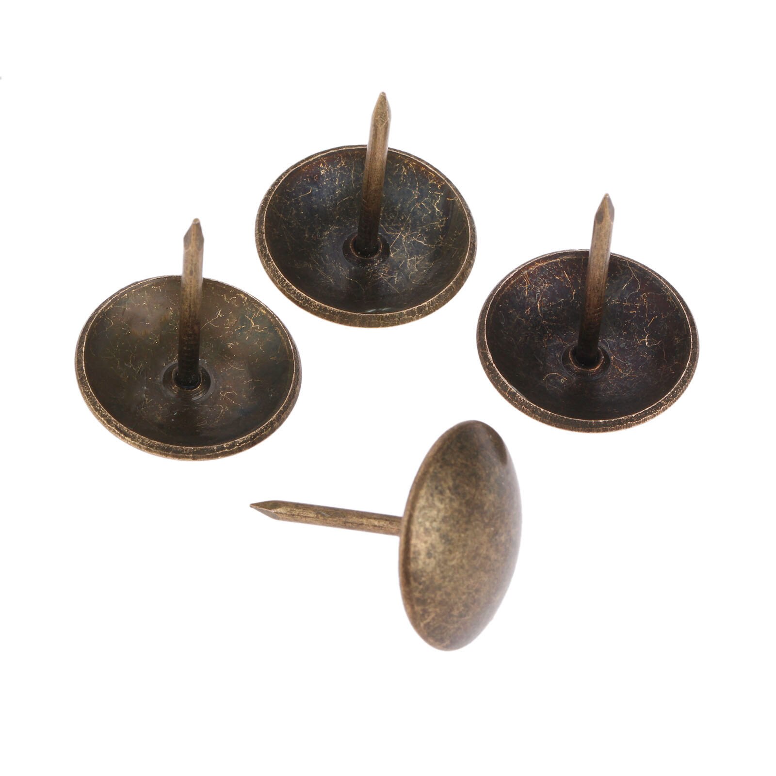 10Pcs 20*25mm Upholstery Nail Tachas Jewelry Box Door Sofa Decorative Tack Stud Pushpin Furniture Nail Antique Bronze