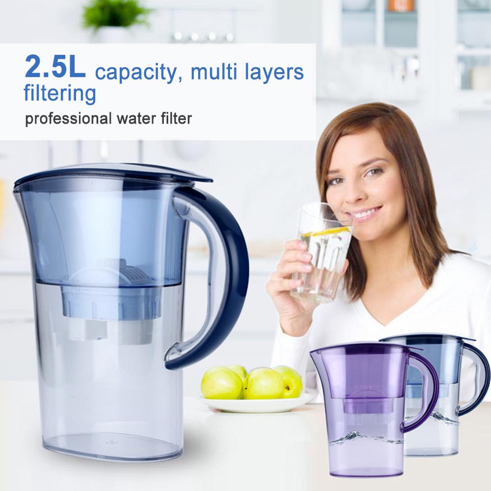 2.5l husholdning aktivt kul køkken koldt vand filter renser kedel kop til sundhed køkken hjemmekontor filtre