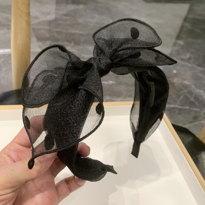 Koreaanse dameshaarband, handgemaakte strik, haaraccessoires, geknoopte haarring, meisjeshoofdbanden, lente- en zomerhoofdbedekking: Goud