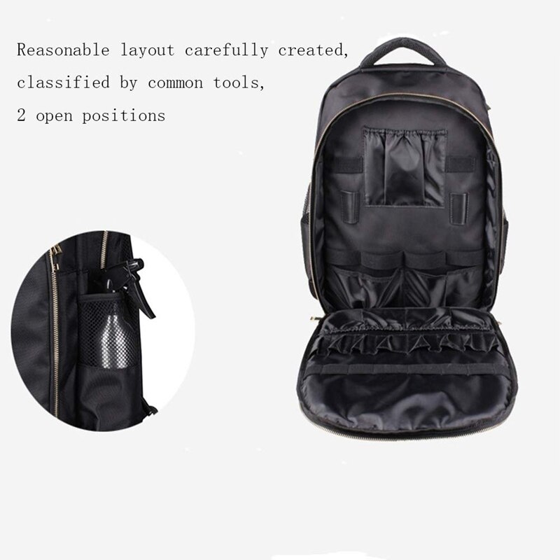 Barbier étui de transport pour WAHL barbier outils de coiffure accessoires grande capacité stockage sac à dos voyage épaule sac