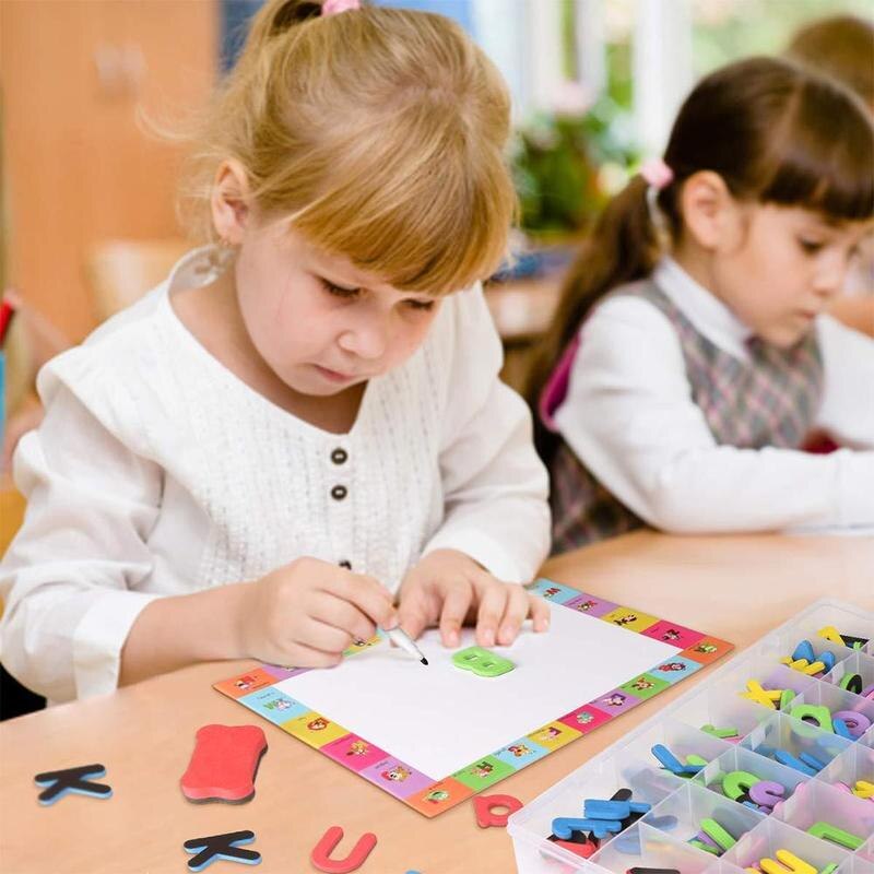 10/26PCS Magnetic Letters Alphabet ABC Learning Numbers Magnets for Fridge Refrigerator Educational Toys Set