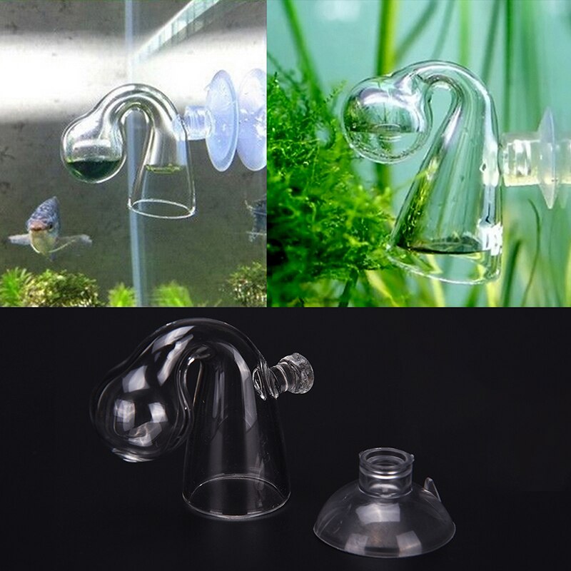 1Pcs Duurzaam U-vormige Glazen Buis Aquarium CO2 Diffuser Terugslagklep Aquarium Buis