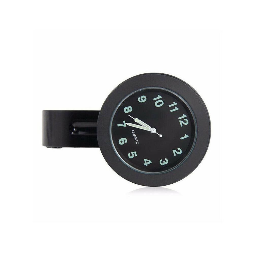 Waterdicht Horloge Klok Fiets Motorfiets Stuur Horloge Zwarte Klok Quartz R8I3