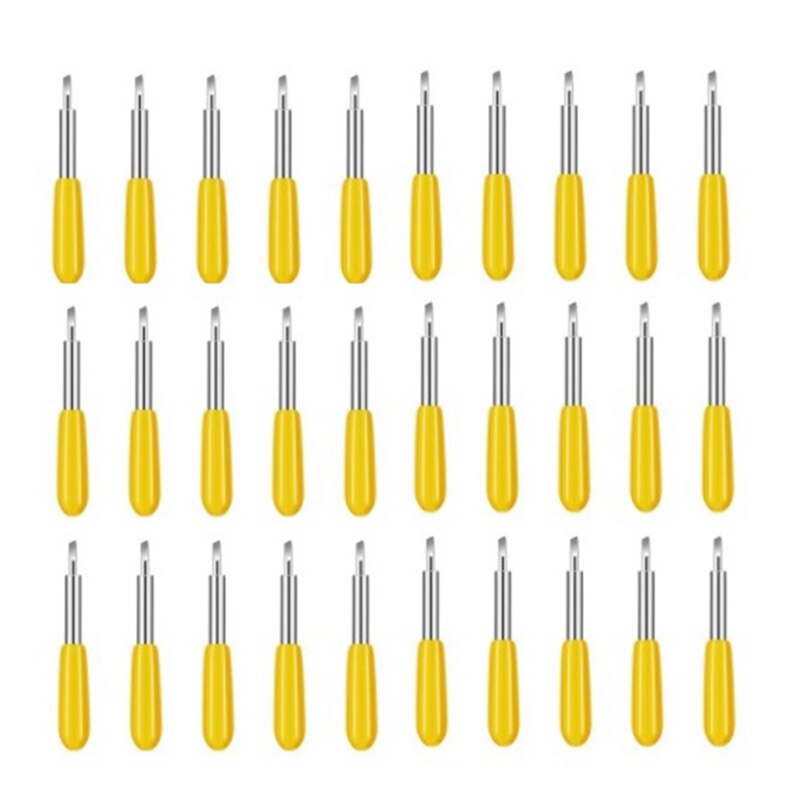 BMBY-30Pcs de 30 grados para Plotter Roland, cuchilla para cúter, cortador, herramientas de corte y tallado: Default Title