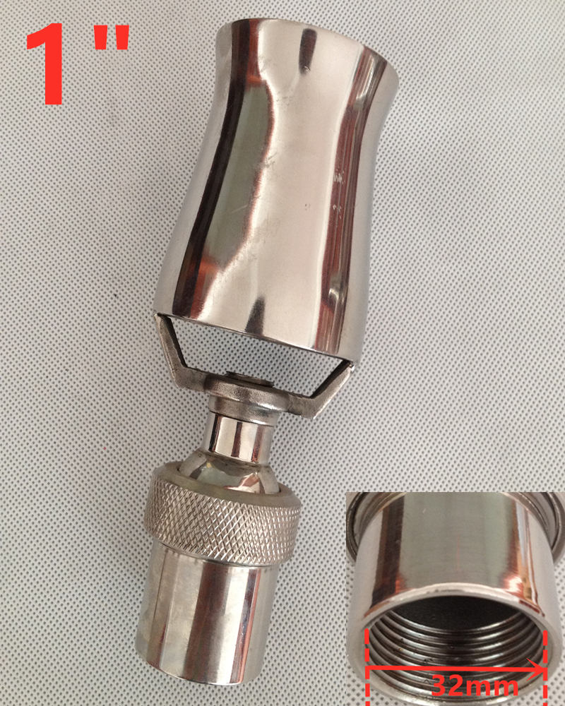 1/2" 3/4" 1" 304 Stainless Steel Fountain Nozzles Garden Pond Jet Straight Outdoor Water Spray Head: Ivory