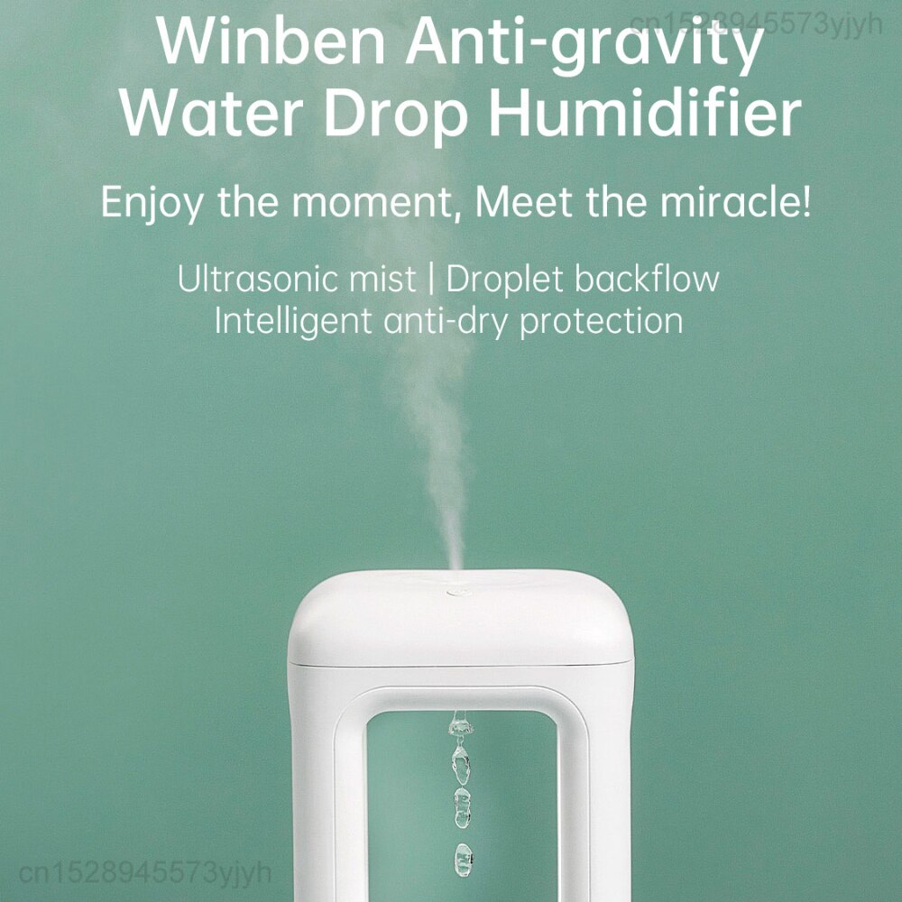 Neue Youpin Winben Anti-schwerkraft Wasser Tropfen Luftbefeuchter Ultraschall Nebel Tröpfchen Rückfluss Intelligente Anti-trocken Schutz Energie-aus