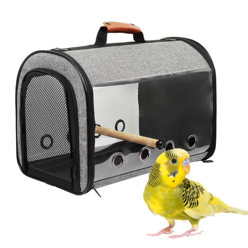 Vogel Reistas Draagbare Huisdier Vogel Papegaai Carrier Ademende Gaan Reizen Kooi