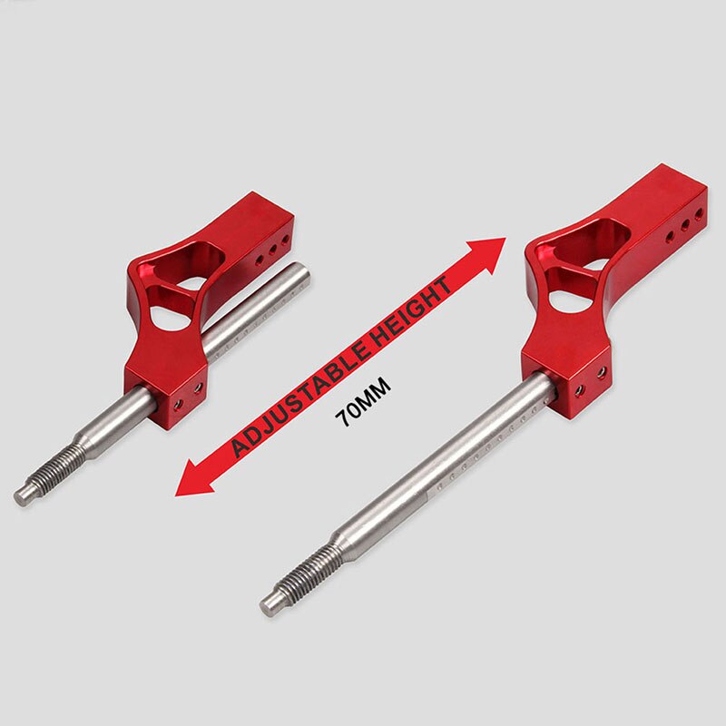 Aluminium verstelbare hoogte hendel auto versnellingspookknop verlenger pook verlengstuk enkele bocht auto pook verlengstuk