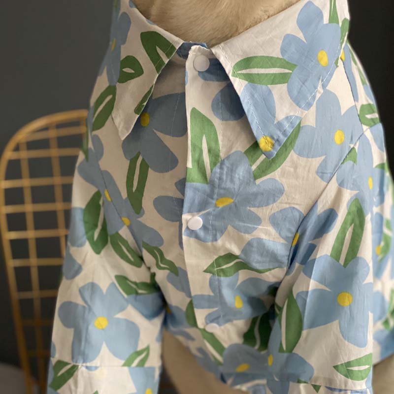 Floral Print Dog Shirts Cool Outfit For Dogs 9 Sizes Available Now