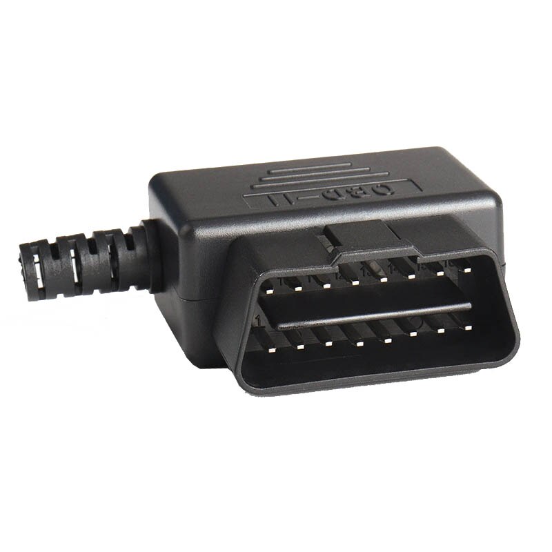 10 stück/lot 16- loch-auto-obdii-stecker obd 2 obd 2 16- pin-kfz-stecker obd -ii 16- pin-buchse l-typ-scanner-adapter