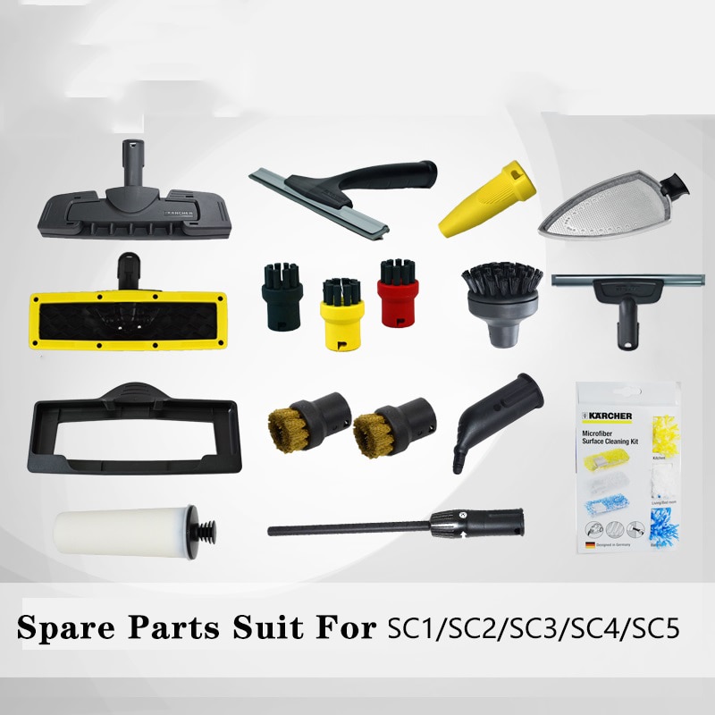 Damprenser reservedele tilbehør til karcher  sc1/sc2/sc3/sc4/sc5 damprenser slids/skraber/spray rund børste