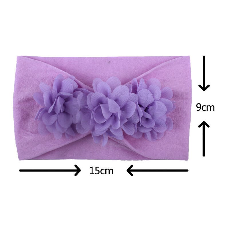 Baby Photo Props Girl Lace Flower Headband Hair Bow Band Toddler Accessories Solid Headwear Kids Hairband