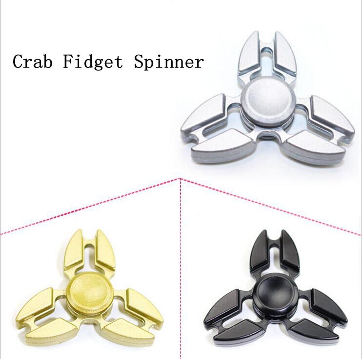 Metall zappeln Spinner Spielzeug Hand Spinner Dreieck Krabben/Runde dreieck Für Autismus ADHS Finger Spinne Reduzieren betonen freundlicher Erwachsene spielzeug