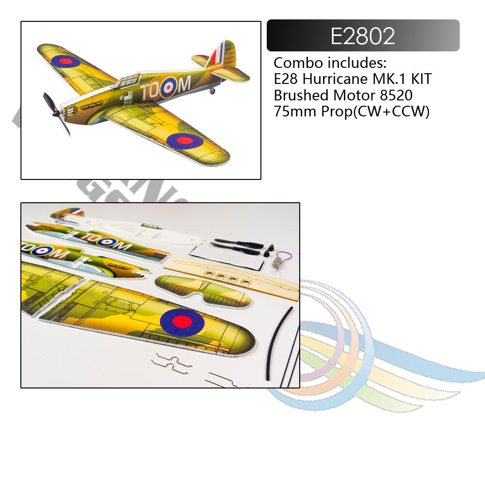 DW HOBBY-tablero mágico de espuma PP, Micro avión interior de 420mm, modelo de aeroplano RC, juguete de pasatiempo: E2802