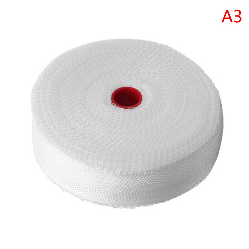 1 Roll White Fiberglass Cloth Tape High-strength Glass Fiber Fibrous Belt Resistant High Temperature 9 Sizes Home Supplies: A3