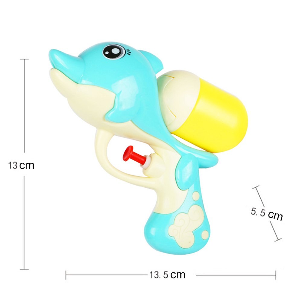 Children'S Cartoon Pressure Water Gun Summer Beach Dolphin Water Gun Play Water Toys Drifting Water Guns Water Spray Guns