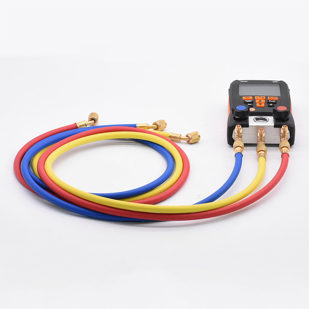 3Pcs 1.5M Refrigeration Vulslangen Voor R134a R410a R22 R12 R502 Testo 550 Airconditioner Gereedschap Manometer 60Inch