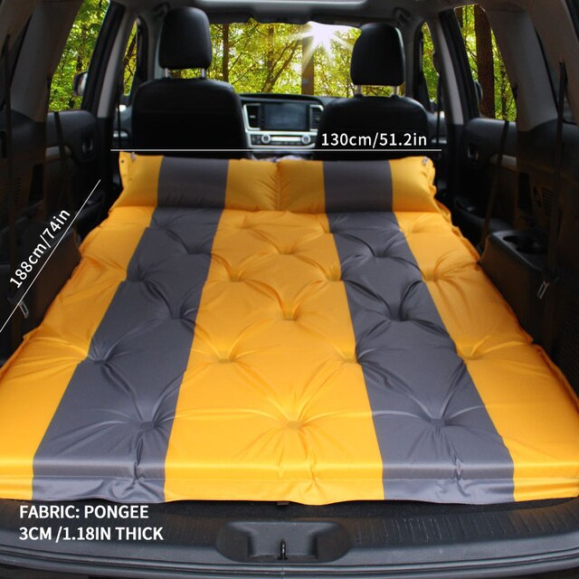Travel Bed Automatic Car 3cm Mattress SUV Foldable Rear Seat Sleeping Pad Folding Trunk Inflatable Multi-Function Camping Mat