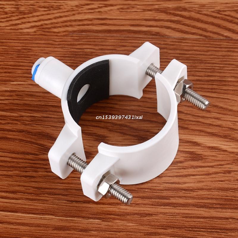 Pipe Fittings RO Water 40mm Drain Waste Water Pipe Clamp Saddle Clips 1/4&quot; Hose